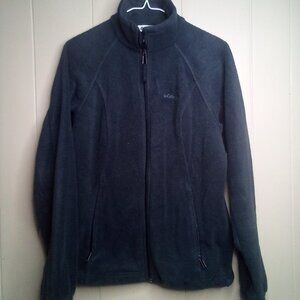 Columbia Fleece Jacket M Full Zip Pockets Dark Gray